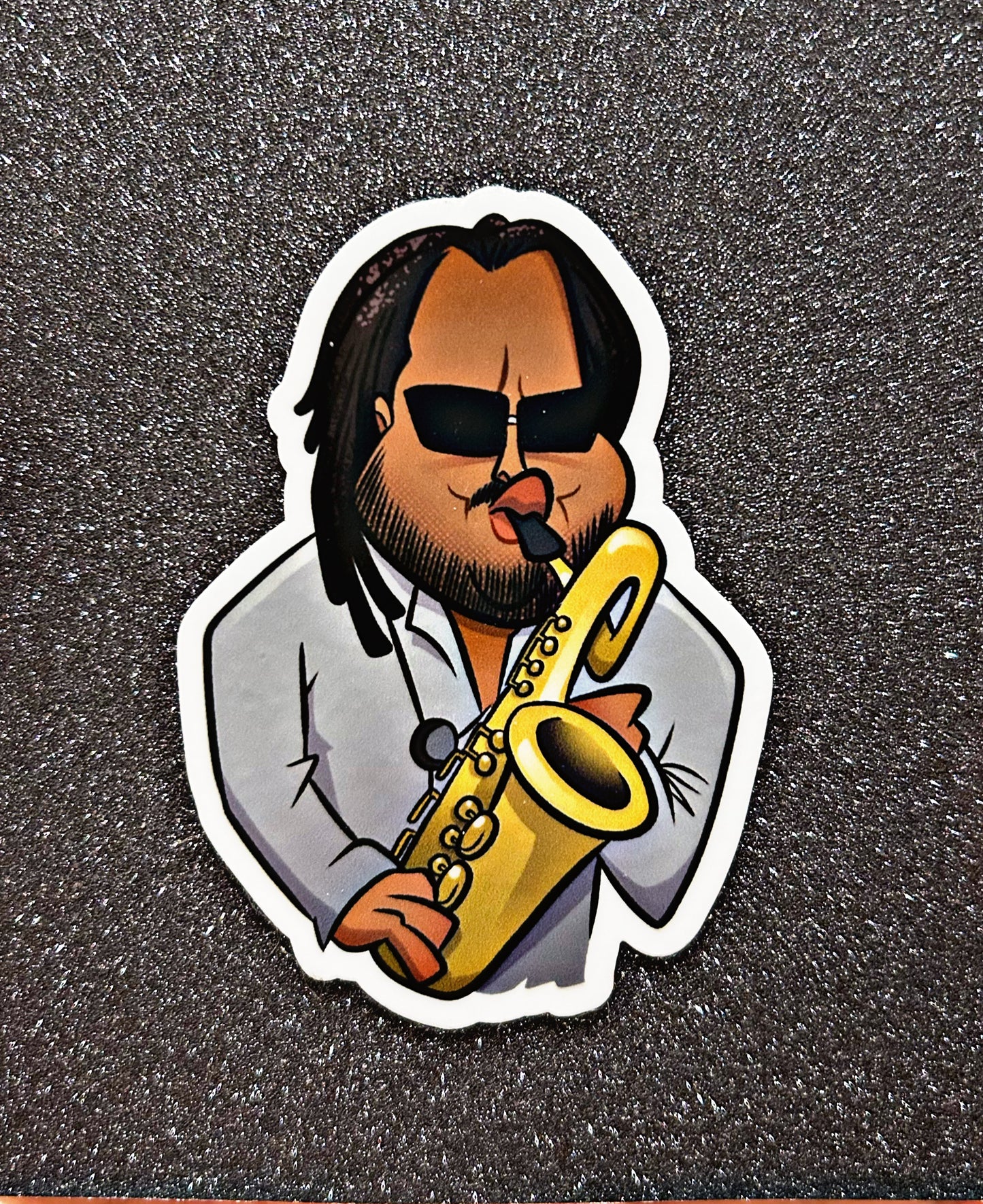 Sticker: Leroi Moore Caricature Sticker (Dave Matthew’s Band)