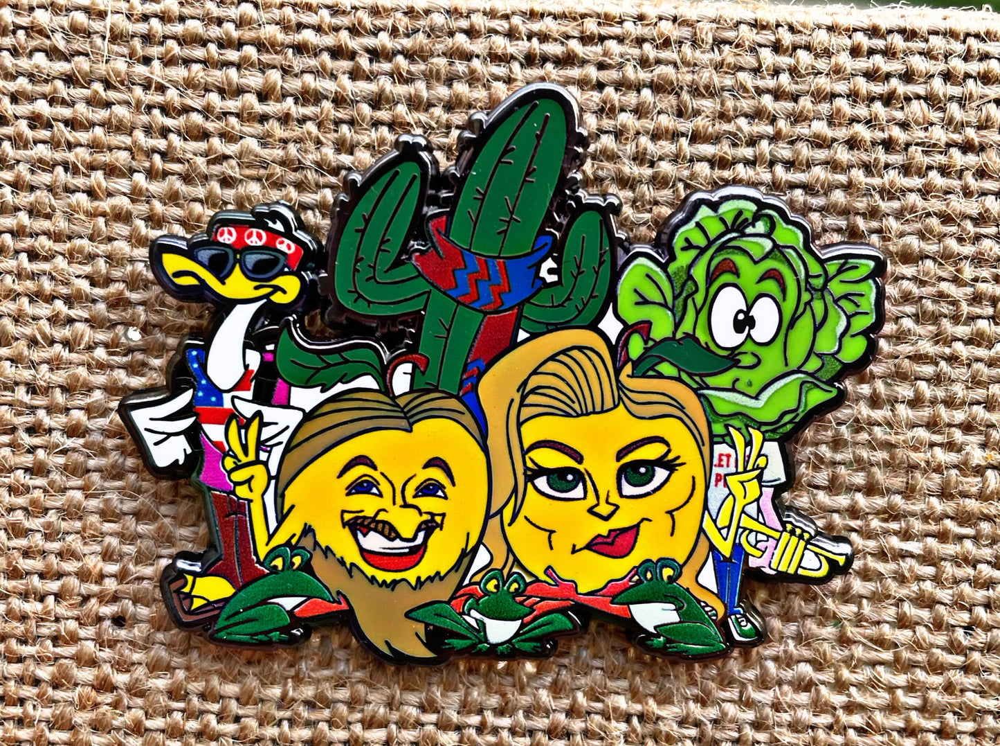 Pin: Peach Fest 2023 Pin ft Tedeschi Trucks Band, Mike Gordon, Goose, Lettuce, Les Claypool.