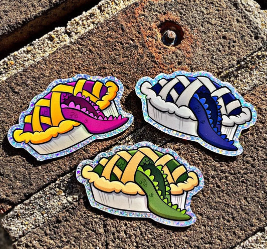 Sticker Set: Alligator Pie 3 Flavor Glitter Sticker Set (Dave Matthews Band Inspired)